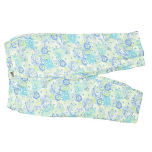 J. Jill Plus Size 1X Floral Linen Wide Leg Capris Womens Pants Floral